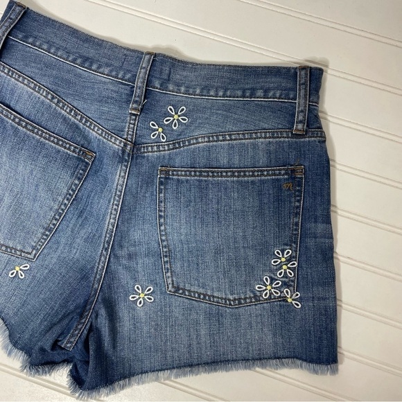 Madewell The Perfect Jean Short Embroidered Daisy Edition Womens 28 369 - Picture 3 of 9